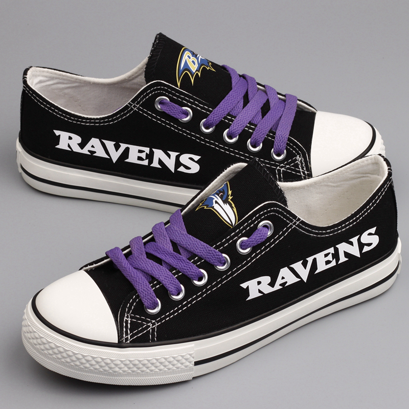 Women's Baltimore Ravens Repeat Print Low Top Sneakers 001